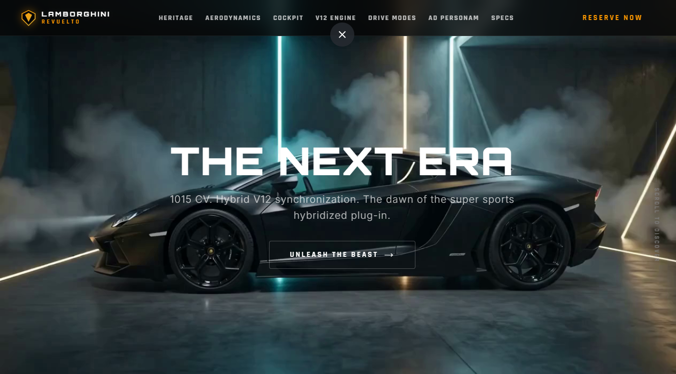 Aventador Interactive — Lamborghini 3D Showcase