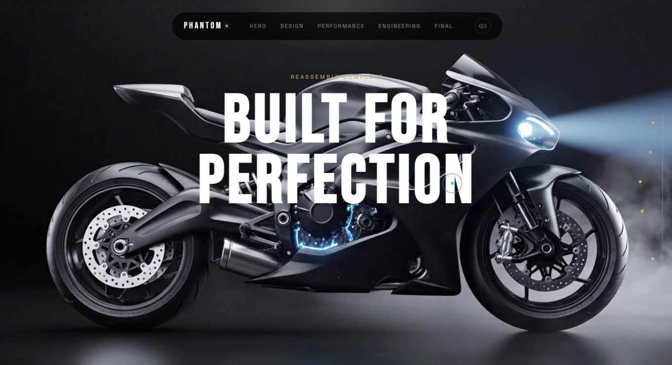 Phantom Moto — 3D Motorcycle Showcase